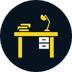 Desktop Work Study Book Knowledge Learning Education Desk Icon 266623
